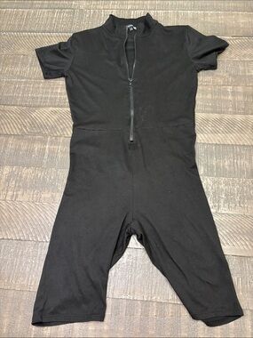 Fashion Nova Black Stretch Romper